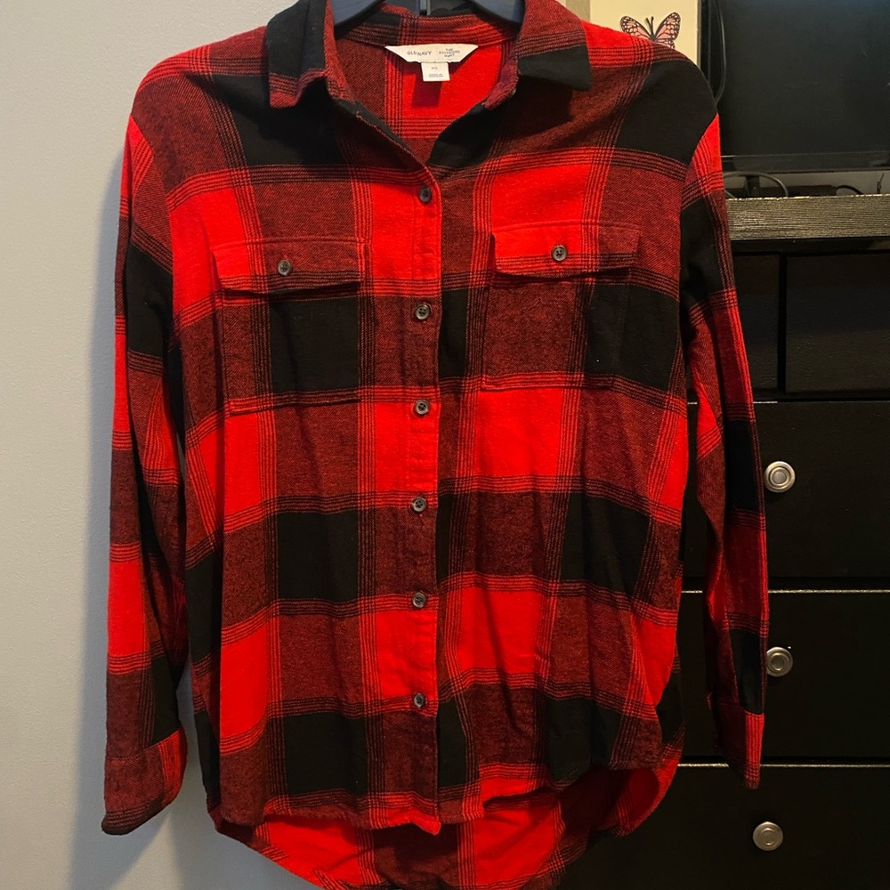 Black & Red flannel, XS